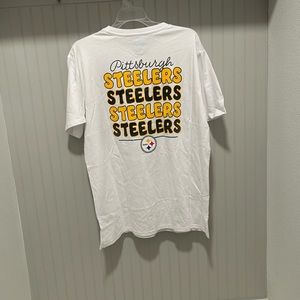 PITTSBURG STEELERS WOMENS LARGE NFL POCKET TEE